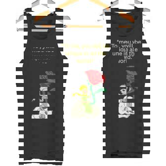 バラの言葉が入った星の王子様 タンクトップ - Kawaiitshirt