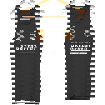 バルセロナ サッカースポーツ フラッグ フットボール タンクトップ - Kawaiitshirt