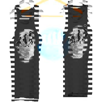 バレーボール 面白tシャツ 人類の進化 おもしろ バレー 服 オリジナル 部活動 おもしろグッズ ネタ メンズ タンクトップ - Kawaiitshirt