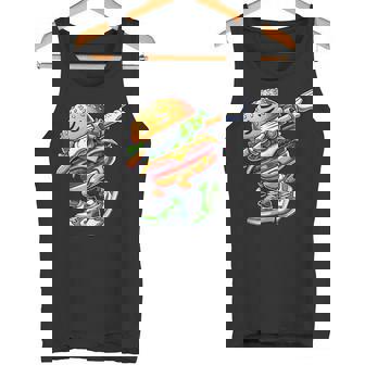 バーガー ダビング チーズ バーガー デイダンス 面白い ハンバーガー タンクトップ - Kawaiitshirt