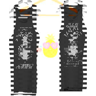 パイナップル サングラス アロハ ビーチ ハワイアン ハワイ タンクトップ - Kawaiitshirt