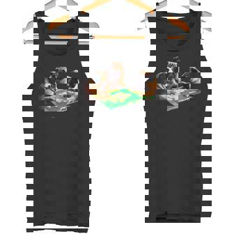 パグ 犬 麻雀 面白いtシャツ 文字入り メンズ おもしろ 面白い 服 おもしろグッズ ネタ 雀士 タンクトップ - Kawaiitshirt