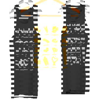 パスタタイプの麺スパゲッティ、ペンネ、トルテリーニ、ファルファッレ タンクトップ - Kawaiitshirt