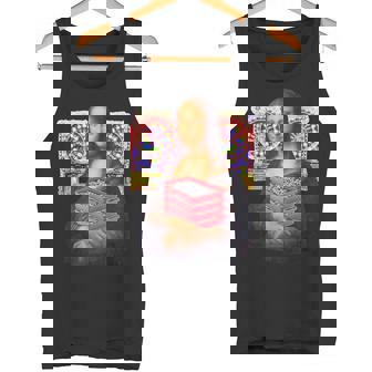 パチンカス 面白いtシャツ モナリザ パチンコ ギャンブル メンズ おもしろ 服 おもしろグッズ ネタ ウケ狙い タンクトップ - Kawaiitshirt