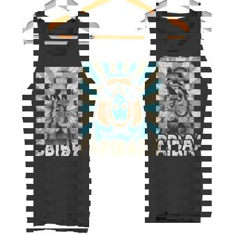 パピバラ おもしろカピバラ 最高のお父さん 父の日 カピバラ タンクトップ - Kawaiitshirt