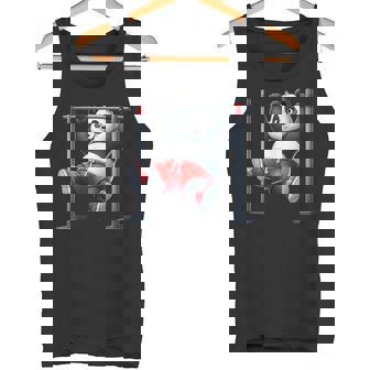 パンダ 懸垂 トレーナー ジム フィットネス ワークアウト トレーニング タンクトップ - Kawaiitshirt
