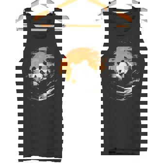 パンダ 森 ポートレート 動物好き 自然 グラフィック パンダ タンクトップ - Kawaiitshirt