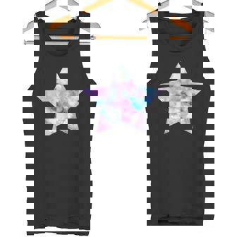 パープル ピンク ブルー プリティ スター タンクトップ - Kawaiitshirt