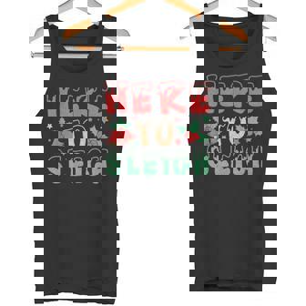 ヒア・トゥ・スレイ・ジョリー・クリスマス・バイブス タンクトップ - Kawaiitshirt