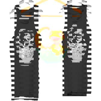 ヒョウモントカゲモドキ シャワー かわいい 野生動物 トカゲ タンクトップ - Kawaiitshirt