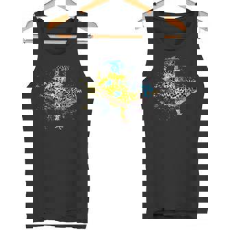 ヒョウモントカゲモドキ 水彩画 爬虫類飼育員 ヤモリ 扇子 タンクトップ - Kawaiitshirt