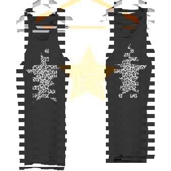 ヒョウ柄 アニマルプリント 星 タンクトップ - Kawaiitshirt