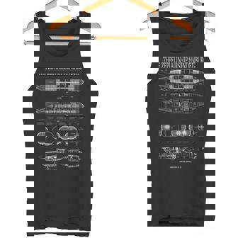 ヒンデンブルク ドイツ ツェッペリン飛行船の設計図 タンクトップ - Kawaiitshirt