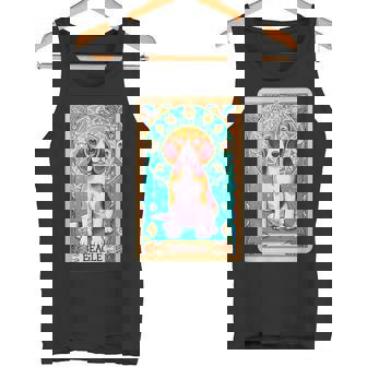 ビーグル 面白いtシャツ 犬 タロット カード かわいい メンズ 子供 おもしろ 服 グッズ ネタ タンクトップ - Kawaiitshirt