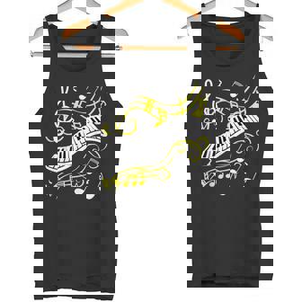 ピアノミュージカルシャツ 音符tシャツ タンクトップ - Kawaiitshirt