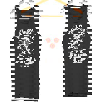 ピザのためにしゃがむ Willquat For Pizza タンクトップ - Kawaiitshirt