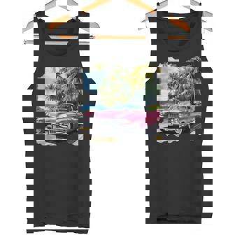 ピンク キャデラック ルックイン ビンテージビークル タンクトップ - Kawaiitshirt