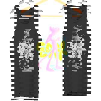 ピンクパンサー クールな猫 グラフィティ チョークアート タンクトップ - Kawaiitshirt