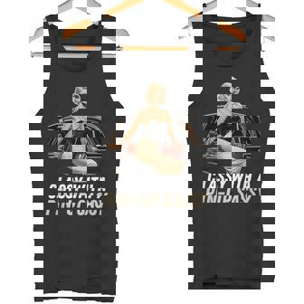 ピンナップガール クラシック オールドカー クラッシー ピンナップ生意気付き タンクトップ - Kawaiitshirt