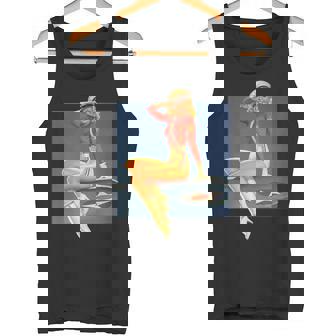 ピンナップガールww2軍空軍ポスターヴィンテージ タンクトップ - Kawaiitshirt