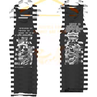 ピーナッツとフレッドの正義 ピーナッツリス フレッドアライグマ タンクトップ - Kawaiitshirt