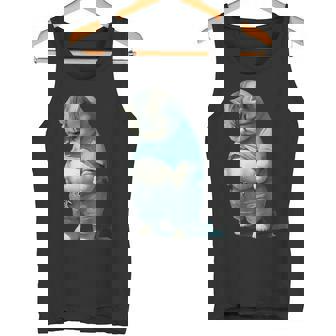 ファニー ファット キャット 子猫 アート デザイン 猫 飼い主 ペット愛好家 ギフト タンクトップ - Kawaiitshirt