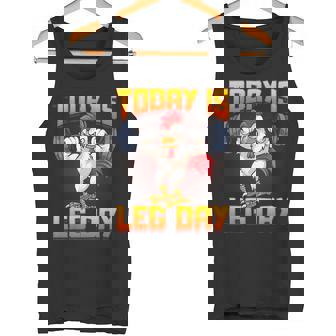 ファニーレッグデイチキンレッグスクワットジム タンクトップ - Kawaiitshirt