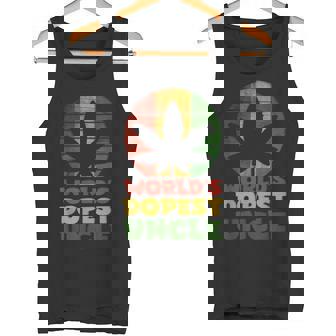 ファニーワールド クールな叔父さん ラスタカラー タンクトップ - Kawaiitshirt