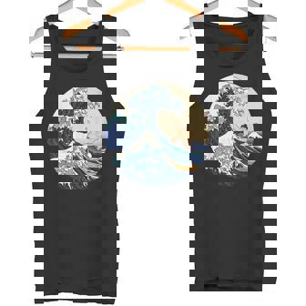 ファンシー 神奈川 大波 相撲 サーフィン パロディ タンクトップ - Kawaiitshirt