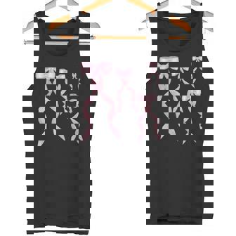 ファンシーピンクのリボンデザイン。 タンクトップ - Kawaiitshirt