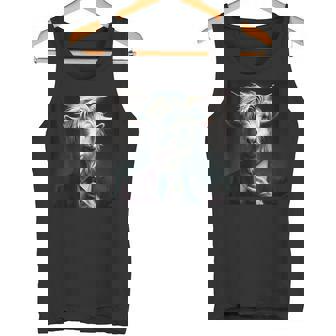 ファンタジー かわいい 白 ヤギ スーツ タンクトップ - Kawaiitshirt