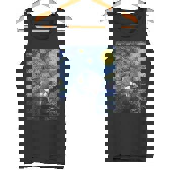 ファン・ゴッホの星月夜鳩のミームペインティング タンクトップ - Kawaiitshirt