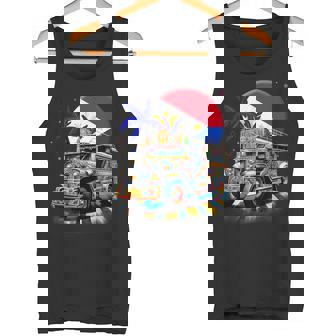 フィリピン 国旗 誇り フィリピン フィリピン ジープニー タンクトップ - Kawaiitshirt