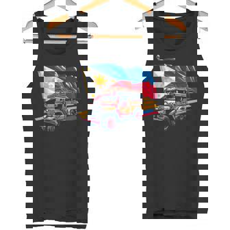 フィリピン国旗 誇り高きフィリピン土産 フィリピンジープニー タンクトップ - Kawaiitshirt
