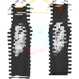 フクロウの傑作 雪フクロウ 鳥アート 動物 雪フクロウ タンクトップ - Kawaiitshirt