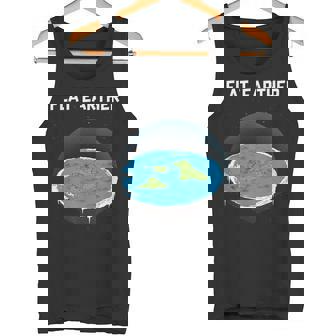 フラットアースマップ 陰謀 タンクトップ - Kawaiitshirt