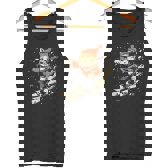 フリースタイルスキーヤー猫 フリースタイルスキー タンクトップ - Kawaiitshirt