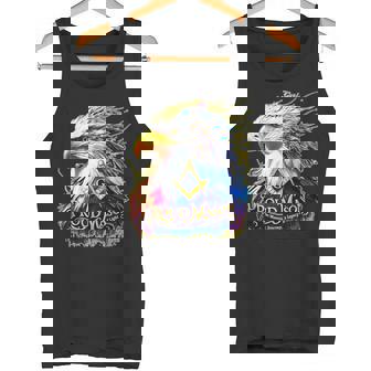 フリーメイソンs&C「マイティカラーイーグル」と書かれたフリーメイソンのシンボル。 タンクトップ - Kawaiitshirt