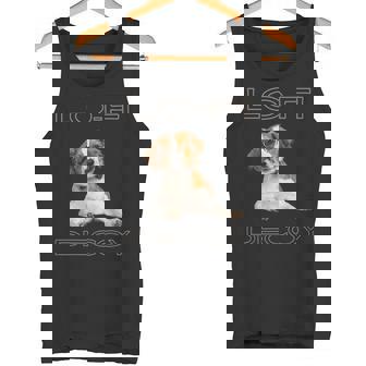 フルカラー インテリデコピン 眼鏡犬 Lo-Fi ヒップホップ 音楽愛好家 犬好き タンクトップ - Kawaiitshirt