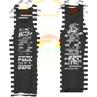 フレンチブルドッグ Always Be Yourself レトロ ヴィンテージ 60年代 70年代 犬 タンクトップ - Kawaiitshirt