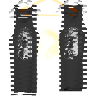 フレンチブルドッグ 夜のかわいいフレンチドッグ タンクトップ - Kawaiitshirt