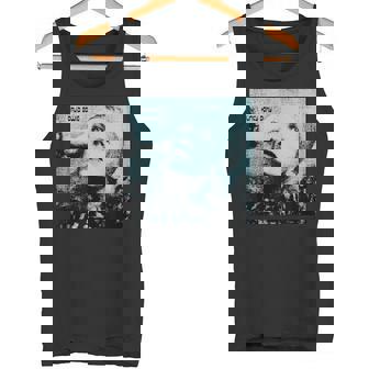 ブライアン・ウォードによるデヴィッド・ボウイ ハンキードリー ブルー 写真 タンクトップ - Kawaiitshirt