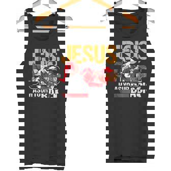 ブラジリアン柔術 ジーザス・ハズ・ユア・バック 面白いクリスチャンbjj タンクトップ - Kawaiitshirt
