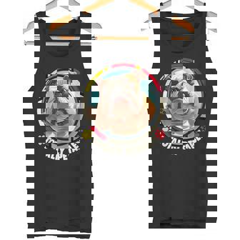 ブルドッグの飼い主 漫画で見る愛玩用ブルドッグ タンクトップ - Kawaiitshirt