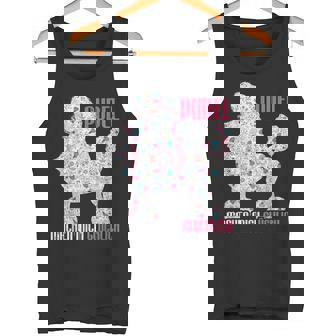 プードル メイクミーハッピー ヴィンテージ プードル タンクトップ - Kawaiitshirt