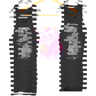 ヘアリー T-Rex パステルゴス ティラノサウルス 恐竜 サングラス タンクトップ - Kawaiitshirt