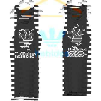 ヘビデス Hebides《ブルー 青》巳年 蛇年 へび【ブランド ロゴ パロディ】2025 干支 十二支 面白い タンクトップ - Kawaiitshirt