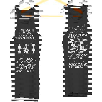 メンズ ヘヴィメタルをロックしたらヘヴィメタルお父さんだ タンクトップ - Kawaiitshirt