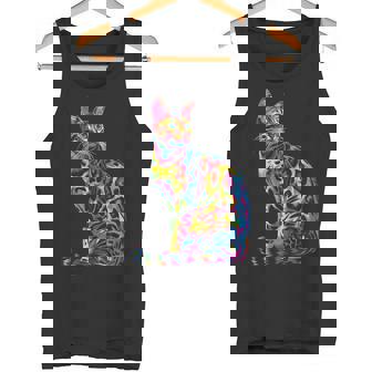 ベンガル猫ポップアート タンクトップ - Kawaiitshirt