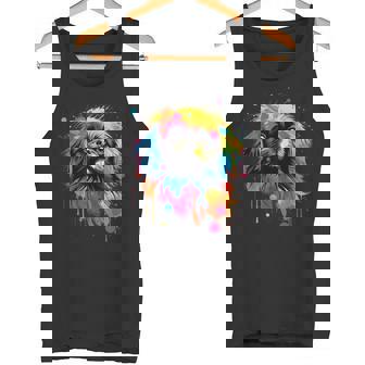 ペキニーズに描かれたペキニーズに描かれたかわいいペキニーズ犬 タンクトップ - Kawaiitshirt